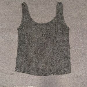 Gray brandy melville crop top